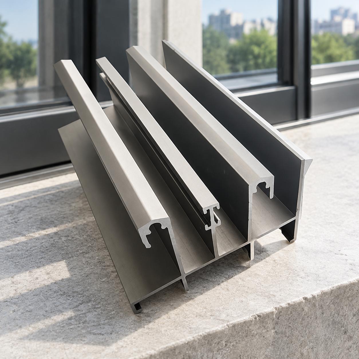 Complex aluminum extrusion profile with multiple channels